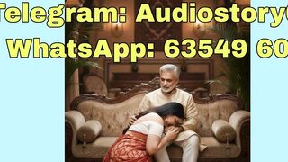 Sasu Maa Sucks Cock on Couch with Son-in-law at Vacation Home