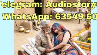 Maa ki Chudai: Grey-haired Stranger Sucks Wife's Pussy in Village Home