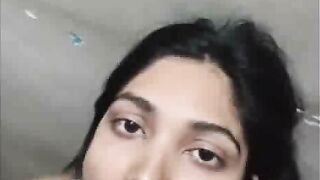 Desi Girl in White Bra Sucks Cock and Gets Deepthroat Creampie