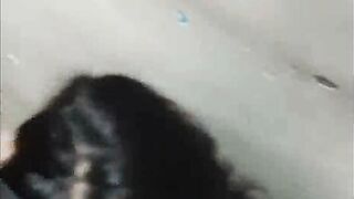 Desi Girl in White Bra Sucks Cock and Gets Deepthroat Creampie