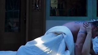 Cheating Stepmom Gets Cumshot Facial After Stepson Catches Her in Bed