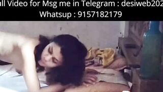 Desi Indian Bhabbi Deepthroats Boss Cock on Bed