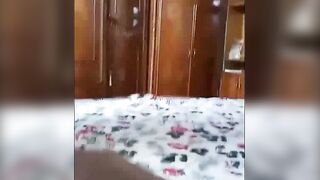 Indian Wife Deepthroats Cock on Table in Bedroom
