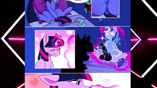 Twilight Sparkle Licks Shining Armor's Cock in Bedroom Scene