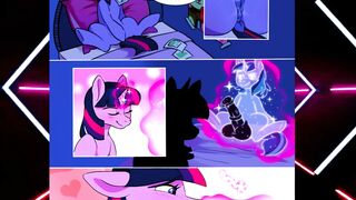 Twilight Sparkle Licks Shining Armor's Cock in Bedroom Scene