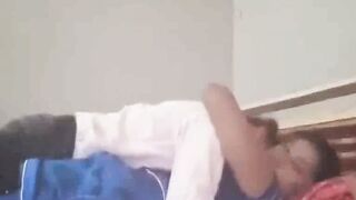 Indian Mal Shows Boobs and Deepthroats Cock in Bedroom Scene