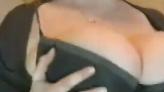 Big Titted Amateur Webcam Girl Shows Off Huge Boobs
