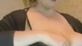 Big Titted Amateur Webcam Girl Shows Off Huge Boobs