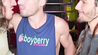 Boyberry Barcelona Twins Worship Mika Aydens Hard Stiff Cock with Sloppy Deepthroats