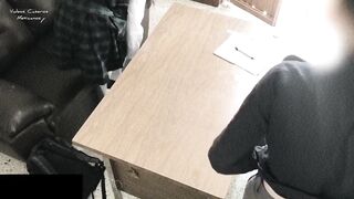 Math PROFESSOR Fucking Hispanic School cunt with mouth inside Office for a