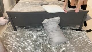 Girlfriend Gets Double Penetrated to make that Twat Drip
