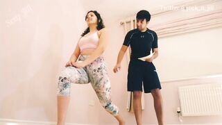 Teenagers inside yoga leggings tricked and used by her pervert