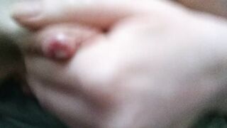 Having Fun with and Milking my Long Soft Tits