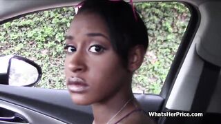 Public point of view boned with african stranger for money
