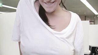 ANGELA WHITE - Huge Natural Hooters point of view Outdoors Library Sex