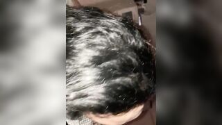 Latinabadazz makes him Cum all over the Place big black cock FAT