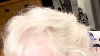 Busty Granny Claire Knight Gives Deepthroat Blowjob To barely legal Stud Sam Bourne