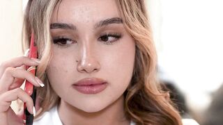 Blonde Teen with Big Tits Pays Rent with Deepthroat Cumshot