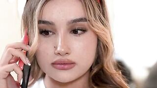 Blonde Teen Girl with Big Tits Pays Rent to Landlord with Cumshot