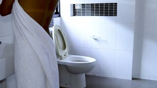 Thai MILF Deepthroats Big Cock POV Blowjob and Shower Scene