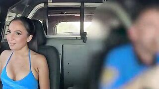 Ride Along Mira Luv Sucks Cock in Police Cruiser