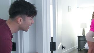 Petite Teen Millie Morgan and Hot MILF Stepmom Swapped Clothes for Hardcore Foursome Fuck
