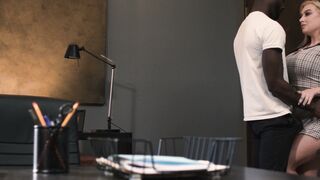 Big Booty MILF Cubbi Thompson Sucks BBC in Office with Wife Watching