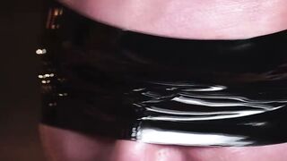 Marco Dominates Troy in Rubber Singlet Intense BDSM and Cock Cage Play