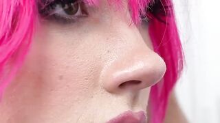 Pink Gamer Girl Sucks Big Dick While Playing Video Games