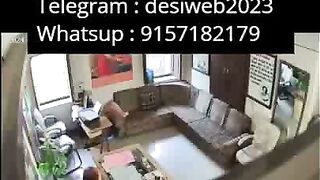 Indian Bhabhi Sucks Cock in Office Doggy Style CCTV Footage