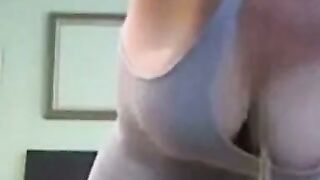 Tattooed Big Tits Amateur Masturbates with Dildo Webcam
