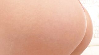 Gia Ohmy Gags on Thick Black Cock in Bathroom POV Blowjob