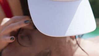 Angela White Revives Drowning Man with Powerful MILF Mouth on Beach