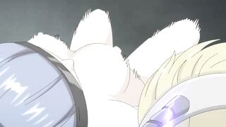 Purple Hair Anime Girl Gets Hard Workout in Office EX Episode 1