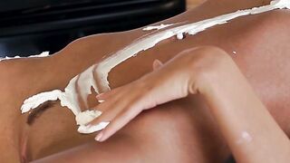 Blonde Teen Alissa Arden Strips in Kitchen and Shows Off Natural Tits