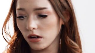 Petite Redhead Myra Moans Sensual Solo Masturbation with Vibrator