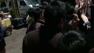 Emma Haize Sucks Cock in Public Van While Strangers Watch