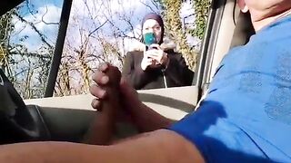 I pull my dick out into front of this Muslim,