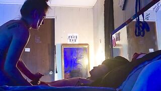 Bound him up , Teased him & made him Cum