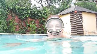 Minnie Manga fucks and blows big penis underwater