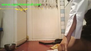sexy Intense milf Vacuums her Soak Clit and Asshole till