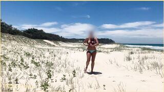 Fiance Shows Melons on Outside Beach | best Titties on