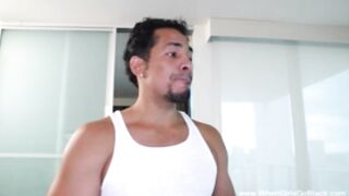 Blonde cougar Fucks Latin Stud