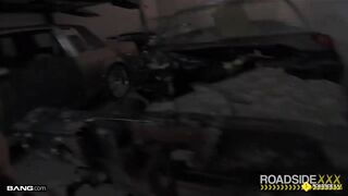 Roadside - Goddess With Big Melons Gets Fuck By The