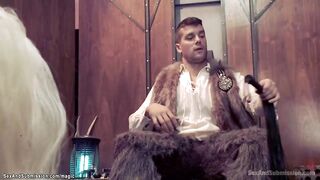 cougar anal into Japanese rope suspension