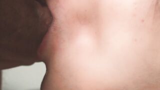 Slow motion. Close up fellatio from teens. Oral jizzed
