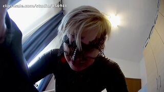 Catsuit and Big Gloves and Overknee Boots Leads to Huge