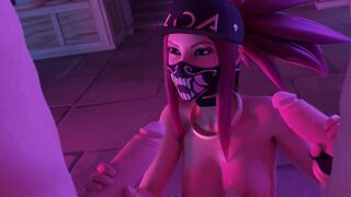Ahri and Akali at the Casting Call Animation 3D with