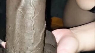 cougar makes big black cock Wanna Rap to the Slurping Sound