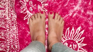 gf Cutie Toes, Devils Pedicure and Creampie - Cameratryout Videos Cumming